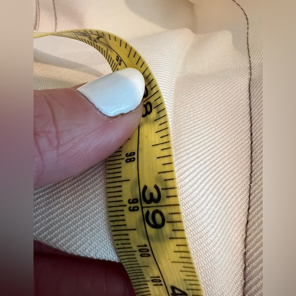 VINTAGE JEAN MUIR Cream Ivory 3/4 Sleeve Princess Coat Womens Size Small - Picture 5 of 7